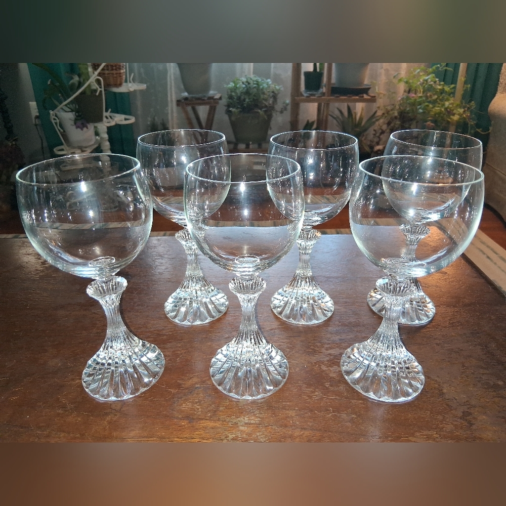Vintage Mikasa Crystal Wine Glasses